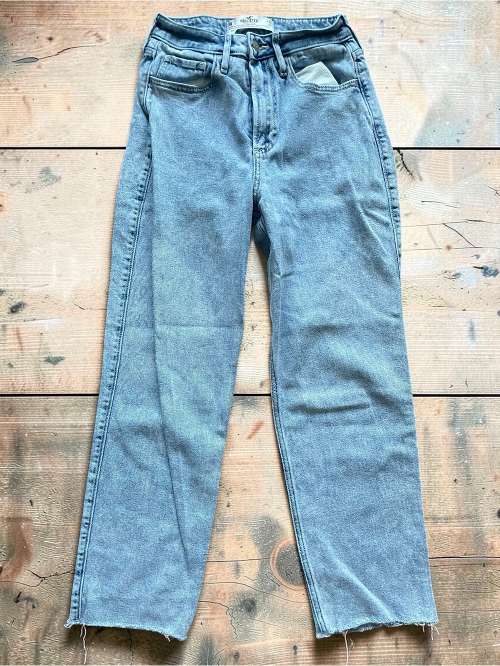 Hollister Women’s Curvy Ultra High-Rise Vintage Straight Blue Jeans Size 1R/25